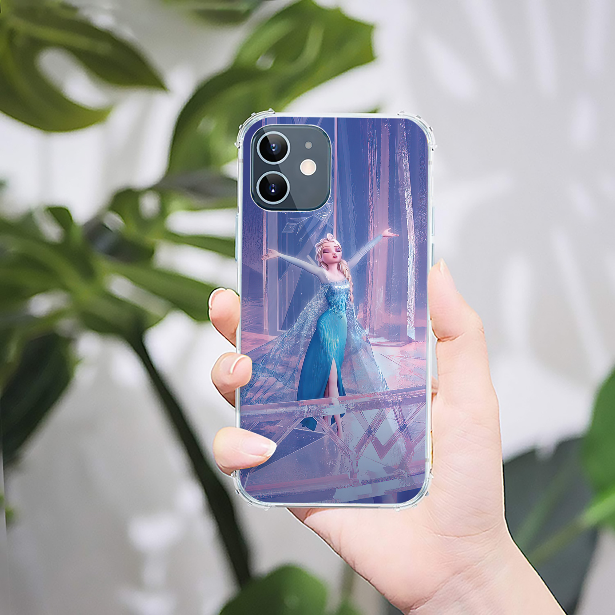 （画像用） アナと雪の女王 アンナ エルサ Frozen Anna Elsa 【iPhone 12シリーズ対応】透明スマホケース（クリアソフトケース）